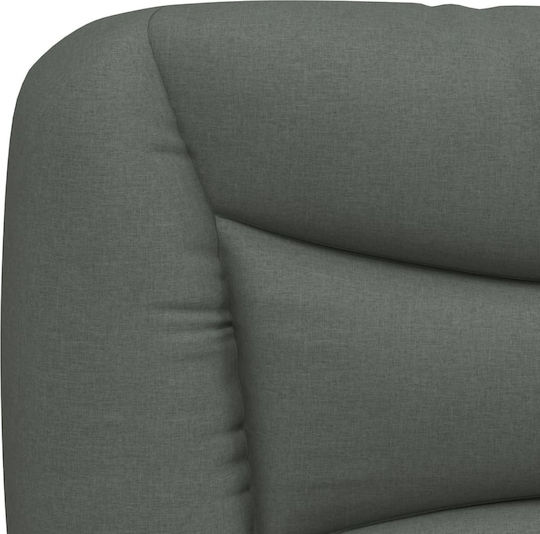 vidaXL Fabric Bed Headboard Cushion Dark Gray 180x48cm