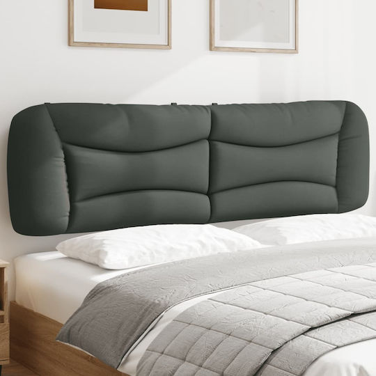 vidaXL Fabric Bed Headboard Cushion Dark Gray 180x48cm
