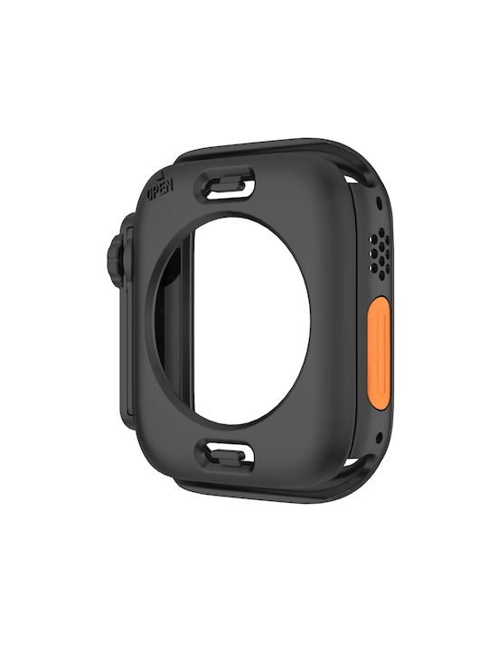 Plastic Case in Black color for Apple Watch Series 9, 8, 7 41mm