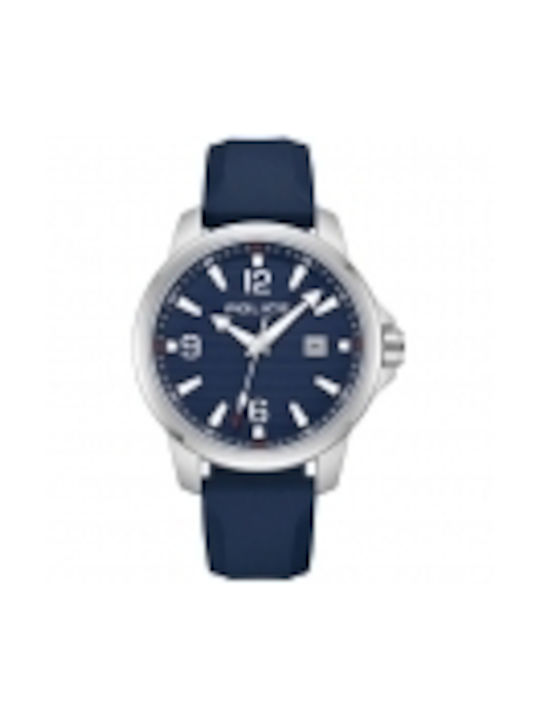 Police Mensor Watch Battery with Blue Rubber Strap