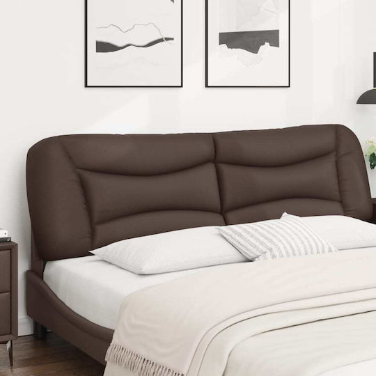 vidaXL Brown Faux Leather Headboard Cushion 190x48cm
