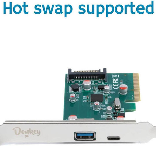 Κάρτα PCI σε θύρα USB 3.1 / USB 3.0 Donkey