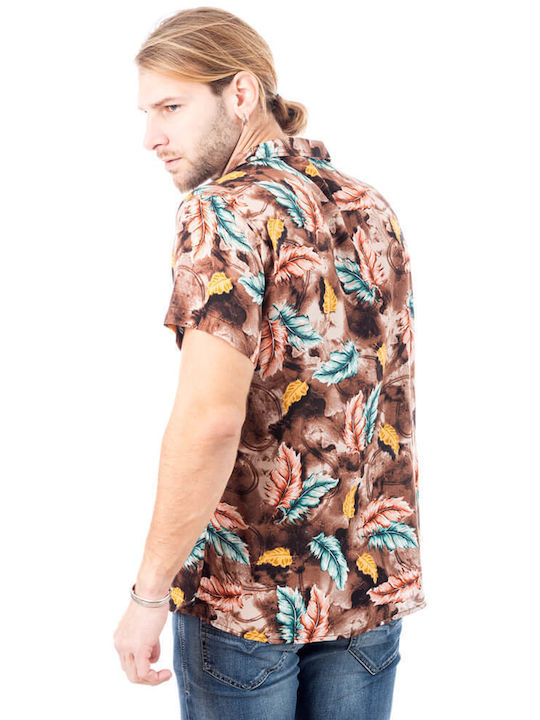 Camp Costa Men's Shirt Short Sleeve Floral Colorful