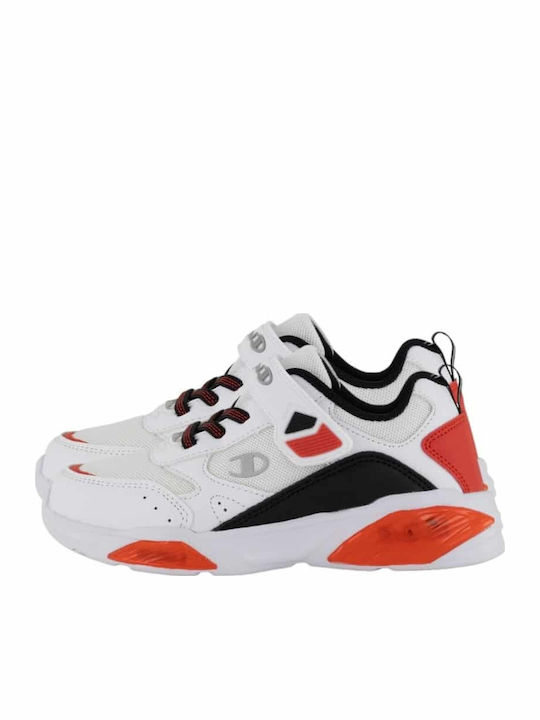 Wave Παιδικά Sneakers με Σκρατς & Φωτάκια Λευκά
