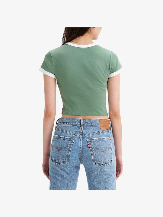 Levi's Graphic Ringer Women's T-shirt Green