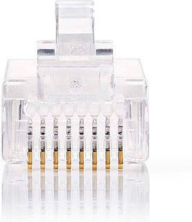 Nedis Βύσμα RJ-45 male 10τμχ Χρυσό (CCGB89301TP)