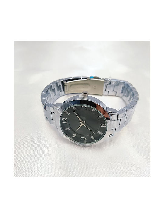 Watch Battery with Silver Metal Bracelet