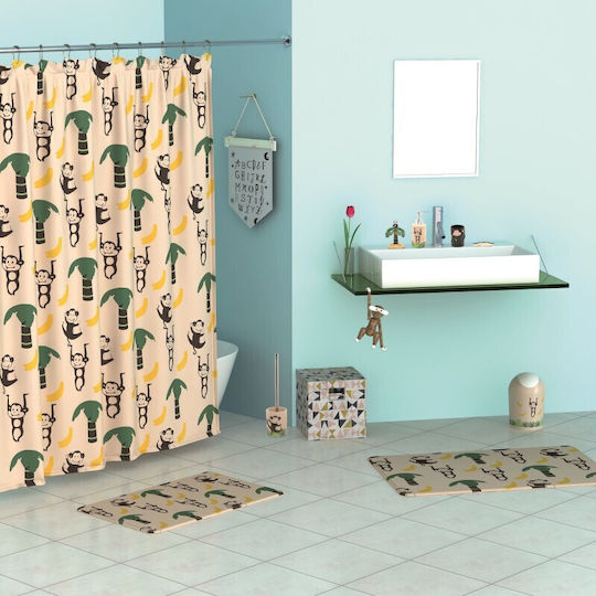 Inter Ceramic Antiderapant pentru cadă cu ventuze Multicolor 50x80εκ.