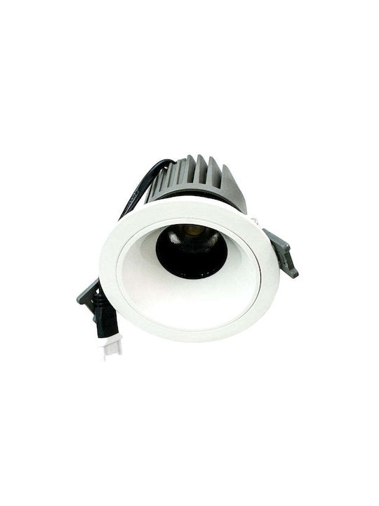 Spot Light Recessed Spot with Integrated LED and Cool White Light White 1pcs