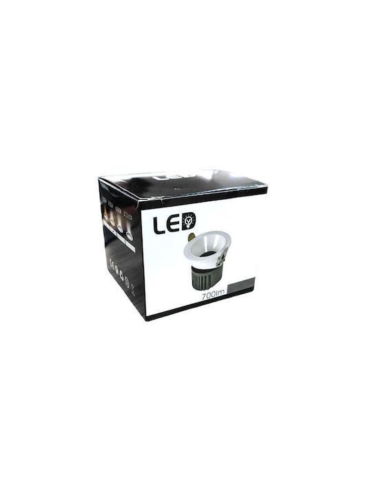 Spot Light Recessed Spot with Integrated LED and Cool White Light White 1pcs