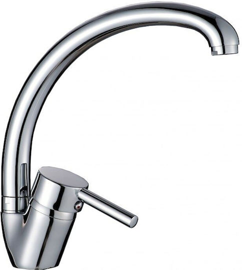 Inter Ceramic Alpaca Drop-In Кухненски Мивка Inox със Смесител Дължина 100xШирина 60см Сребрист
