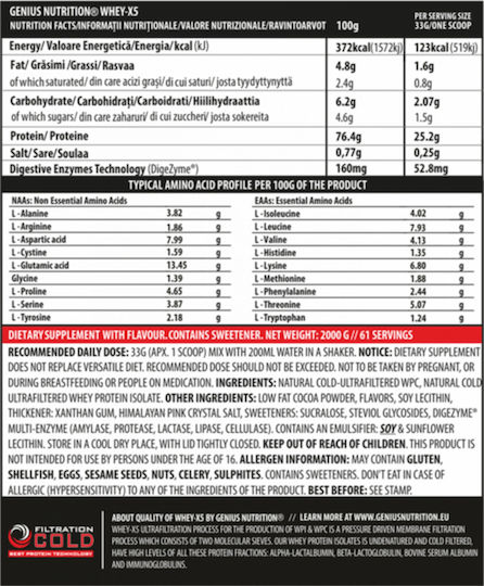 Whey-X5 Протеин Суроватъчен с Вкус Bueno Chocolate 2kg