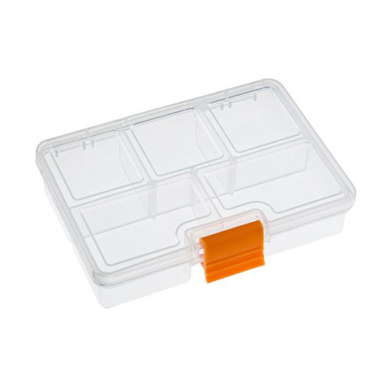 Tool Compartment Organiser 5 Slot Transparent 10x13.4x3cm