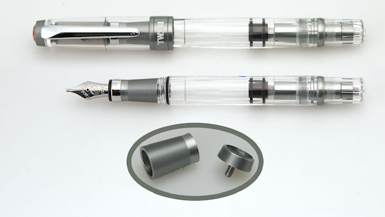 Twsbi Diamond 580 AL R Калиграфска Писалка Extra Fine 1.1мм Сребрист от Пластмаса Никелово сиво
