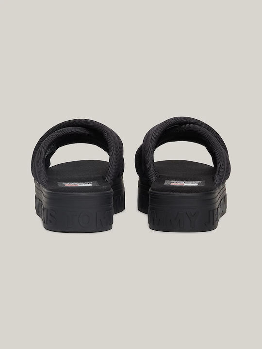 Sandale Casual Damă Flatforme Negre