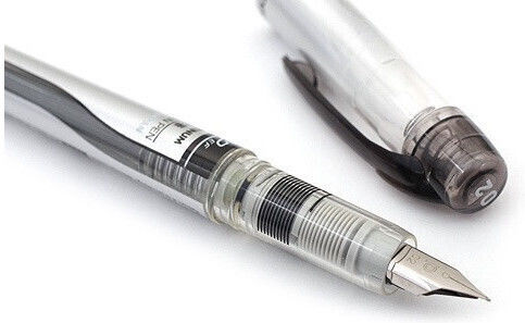 Platinum Πένα Γραφής Fine 0.2mm Μαύρη από Πλαστικό με Μαύρο Μελάνι