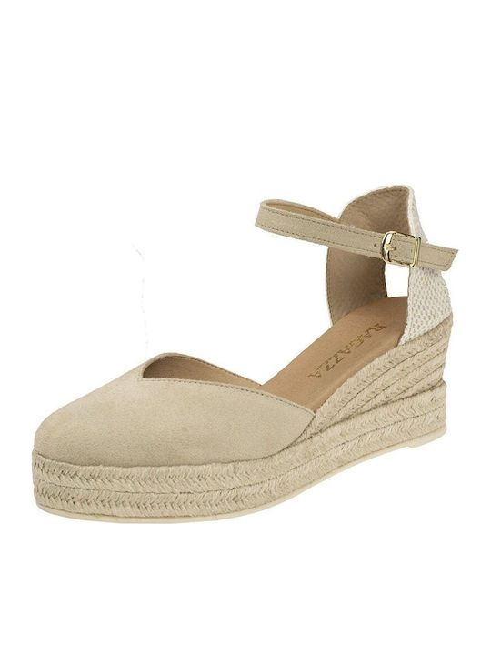 Platforme De Vară Pentru Femei Tip Espadrile Bej
