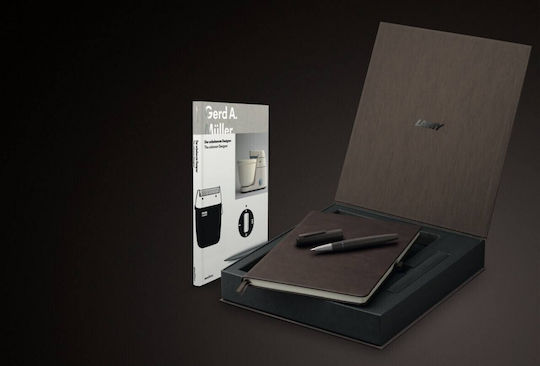 Lamy Lamy Set Füllfederhalter Braun aus Stahl mit Braune Tintenfarbe