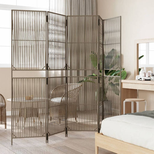 vidaXL Dekorativer Raumteiler aus Rattan 245x200cm