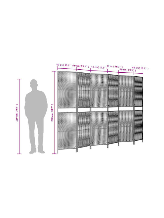 vidaXL Decorative Room Divider made of Rattan 294x200cm