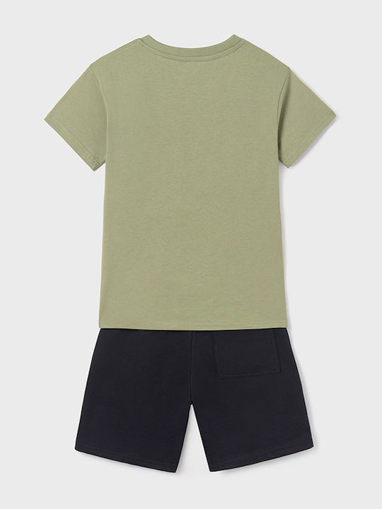 Kids' Set with Shorts Summer 2pcs Khaki Waves