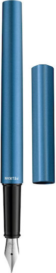 Pelikan Writing Pen Medium Blue made of Steel with Blue Ink