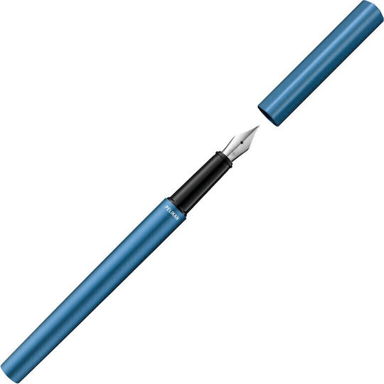 Pelikan Writing Pen Medium Blue made of Steel with Blue Ink
