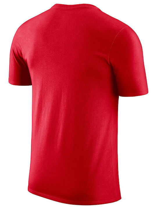 Nike Bărbați T-shirt Sportiv cu Mânecă Scurtă Roșu