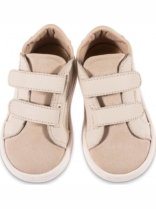 Babywalker Ecru Baptism Leather Sneakers