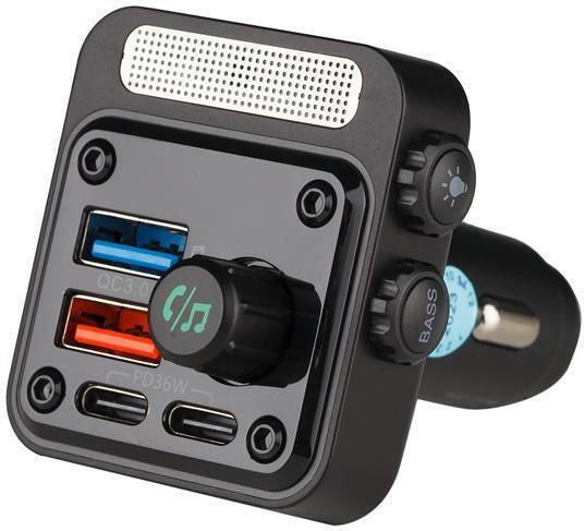Osio FM Transmitter Αυτοκινήτου με Bluetooth / USB / Type-C