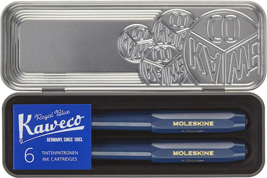 Moleskine Replacement Nib Medium 1mm Blue made of Plastic with Blue Ink and with 1 Replacement Nibs