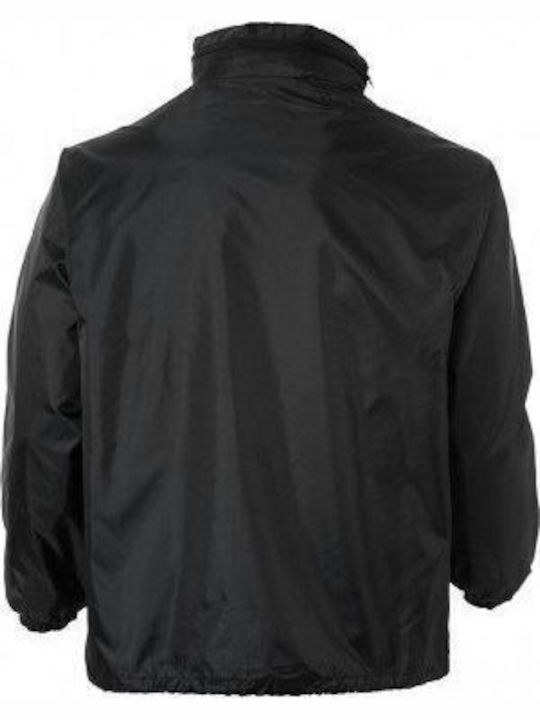 Winter Jacket Windproof Black