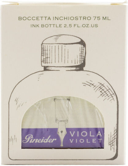 Pineider Ersatz- und Füllfederhaltertinten für Füllfederhalter Lila 75ml