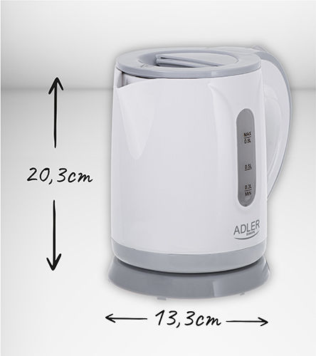 Adler Βραστήρας 800ml 850W Λευκός
