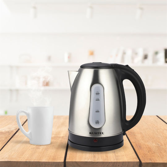 Kumtel Kettle 1.7lt 2200W Silver