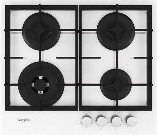 Whirlpool Erdgas-Kochfeld Autonom 59x51εκ. Weiß