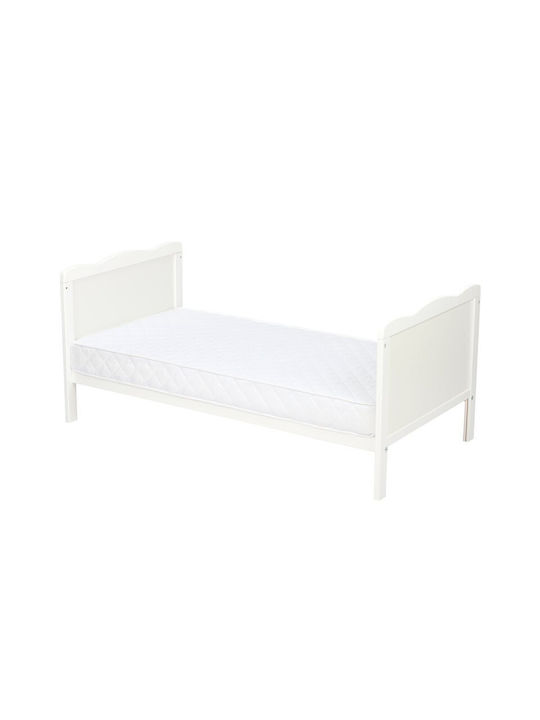 Qmini Cearșaf pentru bebeluși Pentru Patut Bumbac Alb 120x60buc