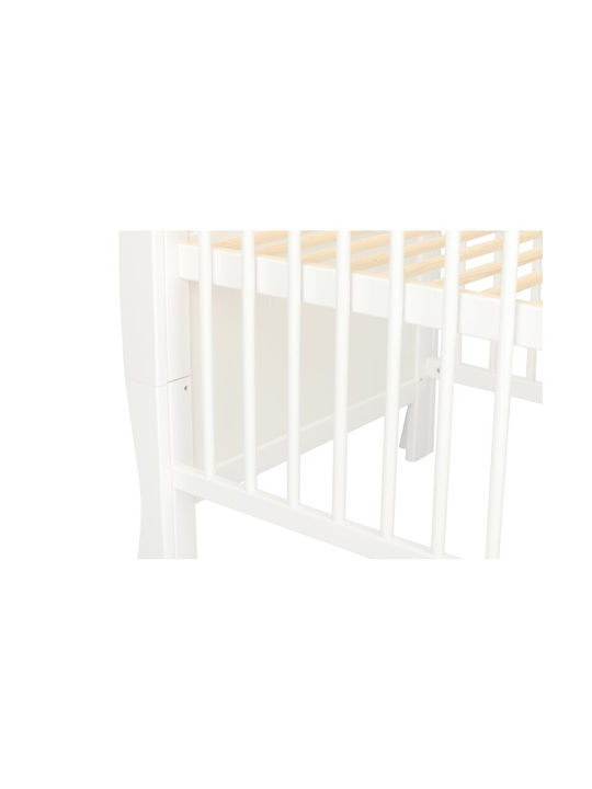 Qmini Cearșaf pentru bebeluși Pentru Patut Bumbac Alb 120x60buc
