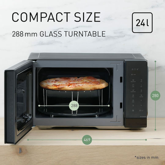 Panasonic Φούρνος Μικροκυμάτων με Grill 24lt Μαύρος