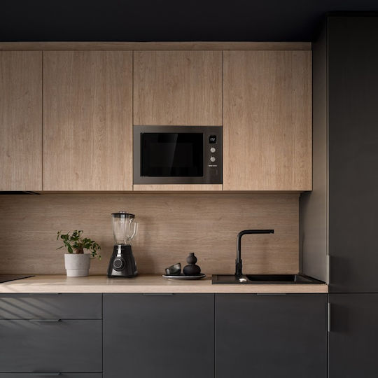 Cecotec Grandheat 2550 Built-in Steel Εντοιχιζόμενος Φούρνος Μικροκυμάτων με Grill 25lt Inox