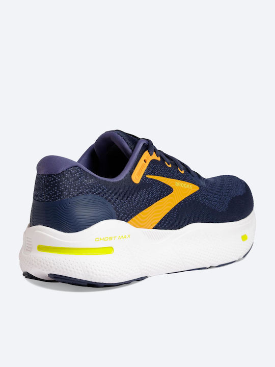 Brooks Ghost Max Ανδρικά Αθλητικά Παπούτσια Running Crown Blue / Black Iris / Marigold