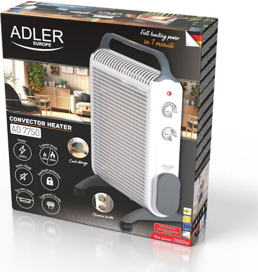 Adler Θερμοπομπός Δαπέδου 2000W 45x57.5cm
