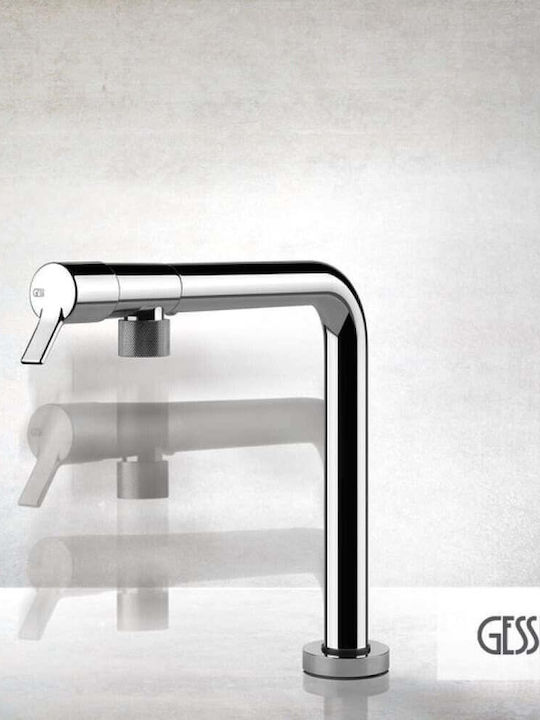 Gessi Su & Giu Zähler Ausziehbar Silber