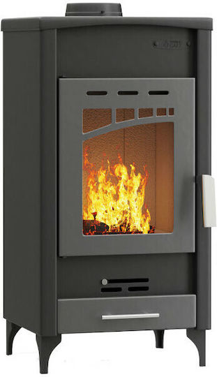 Thermogatz GS 12 Steel Wood Stove 12.24kW Gray
