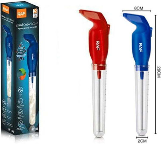 Raf R-108 Milk Frother Electric Hand Held 45W Blue
