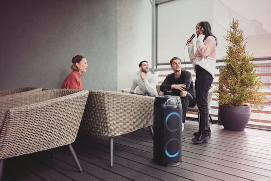 GoGEN Ηχείο Karaoke με Ενσύρματo Μικρόφωνο και Εφέ Φωτισμού Happee BPS736CD Μαύρο