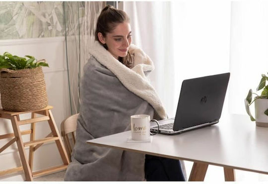 Imetec Double Electric Blanket Gray 150W 140x180cm