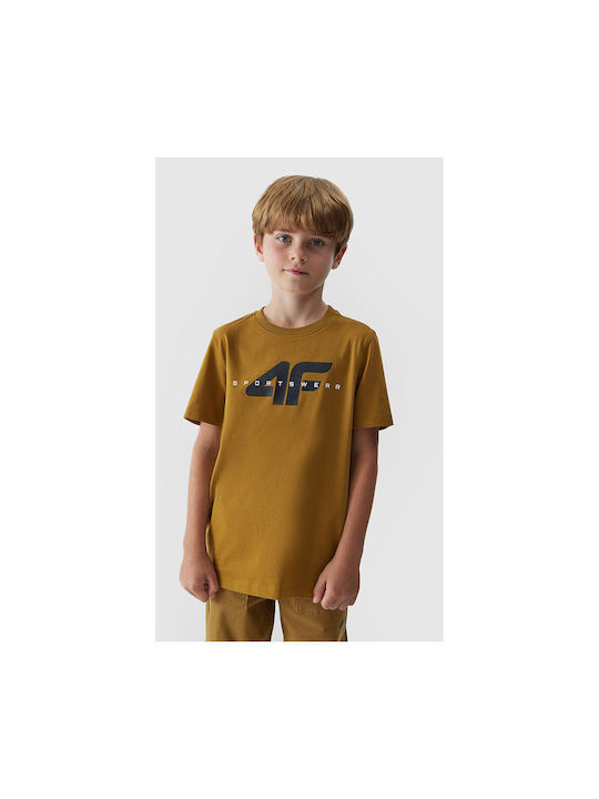 4F Kids T-shirt Brown