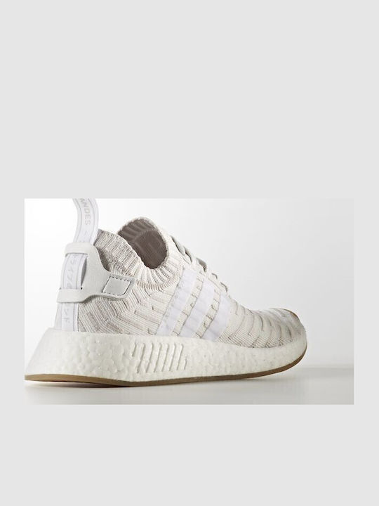 NMD_R2 Primeknit Γυναικεία Sneakers Λευκά