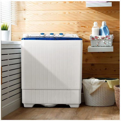 Costway Mini Πλυντήριο Ρούχων 6.5kg Μπλε FP10366DE-BL